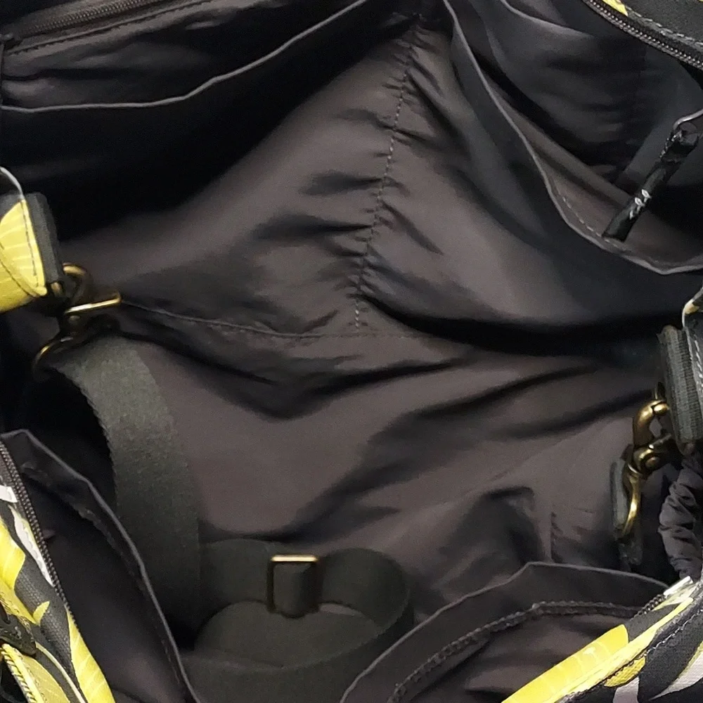Petunia Pickle Bottom black and yellow diaper‎ bag